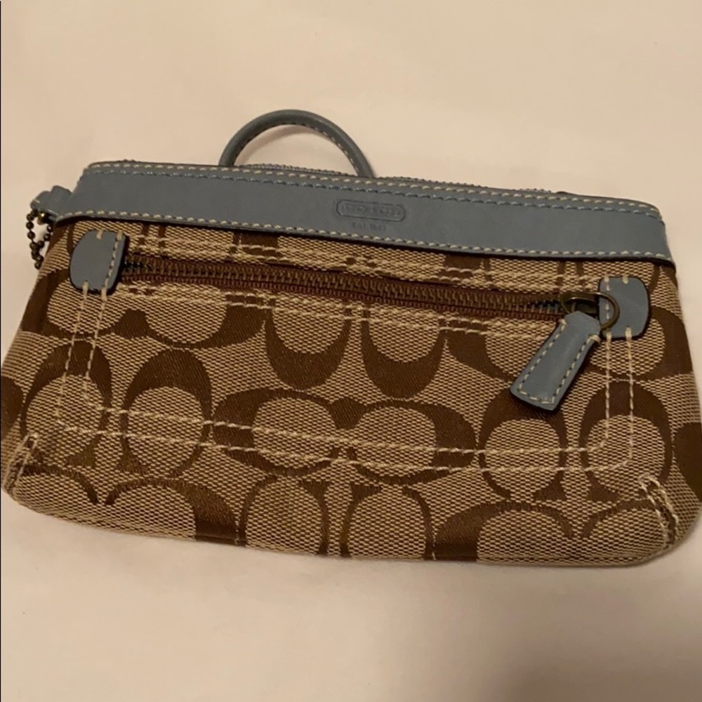 Coach wristlet free Coach key chain